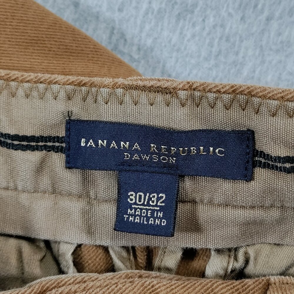 Banana Republic Pants Mens 30x32 Brown Dawson Chino Straight Fit Cotton Twill - Picture 3 of 12